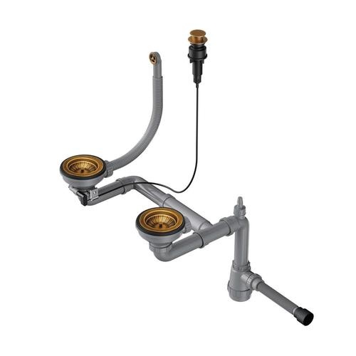 Сифон для кухонной мойки Omoikiri античная латунь  4957093 - 0