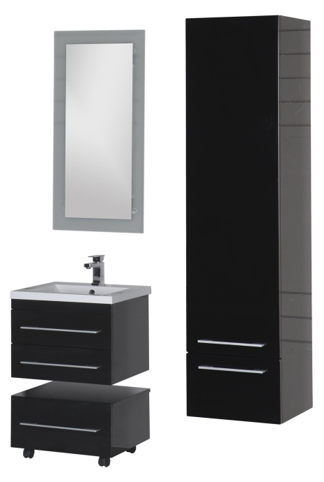 Тумба Aquanet Нота 58 подкатная, черная 00170731 - 29