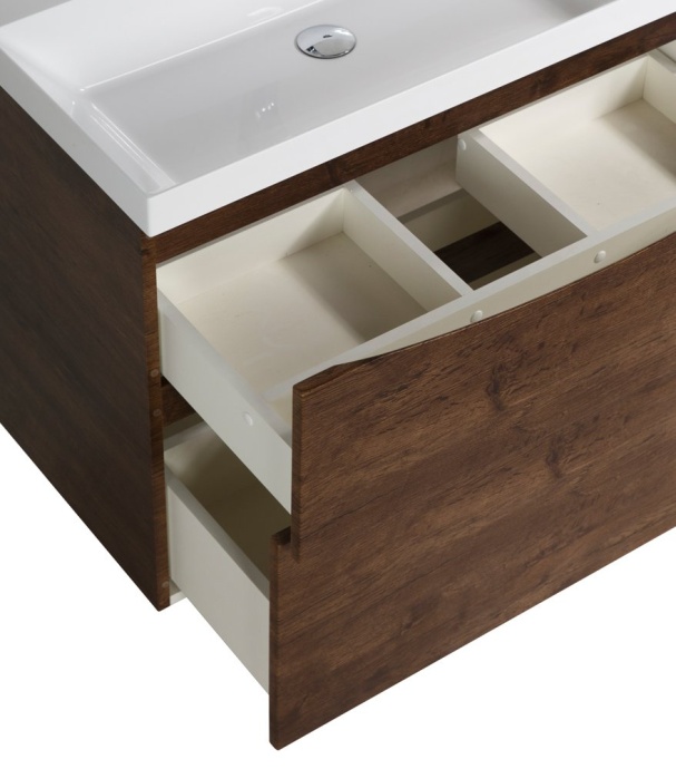 Тумба с раковиной BelBagno Marino 90 темное дерево - 8