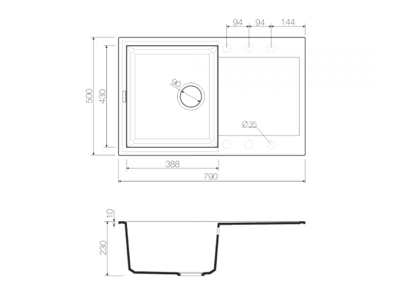 Мойка кухонная Omoikiri Sakaime 79-BE ваниль 4993277 - 1