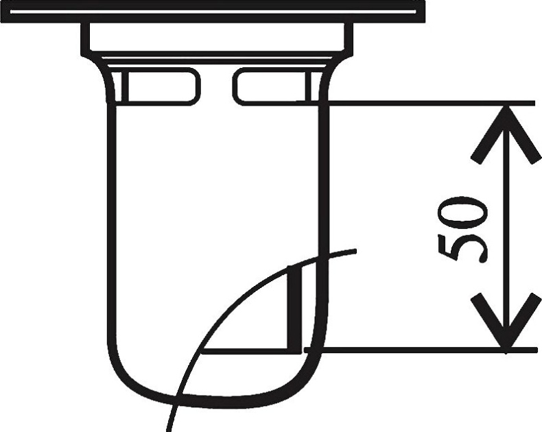 Сифон для душевого поддона RAVAK Basic  X01308 - 1