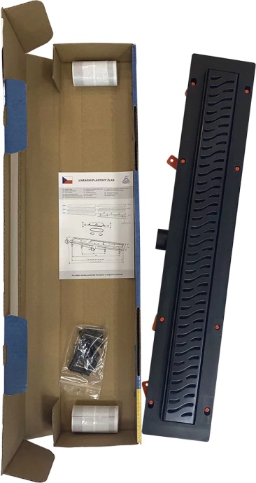 Душевой лоток Veconi Harmony B 450 черный матовый V450HB - 3