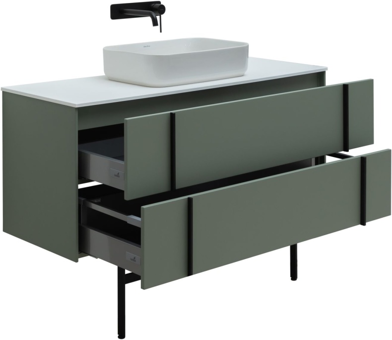 Тумба под раковину Allen Brau Reality 120 серо - зеленый матовый 1.32008.CGM - 5