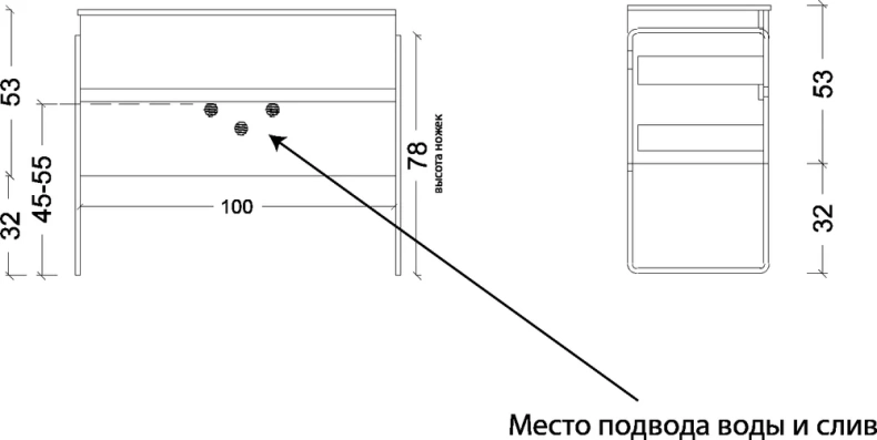 Тумба под раковину Armadi Art Vallessi 100 черный 837-100-A glossy - 8