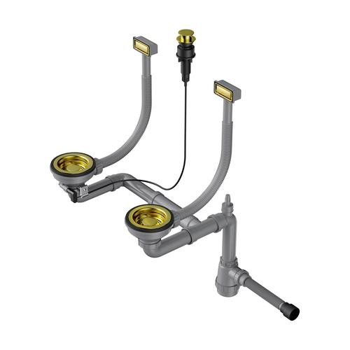 Сифон для кухонной мойки Omoikiri светлое золото  4956495 - 0