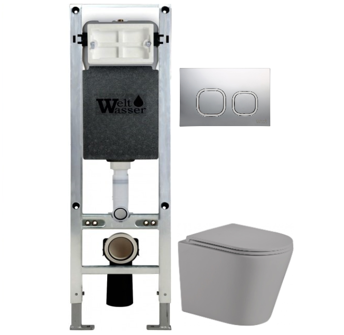 Комплект Weltwasser AMBERG 350 ST + SALZBACH 004 MT-GR + AMBERG RD-MT CR  10000006585 - 0