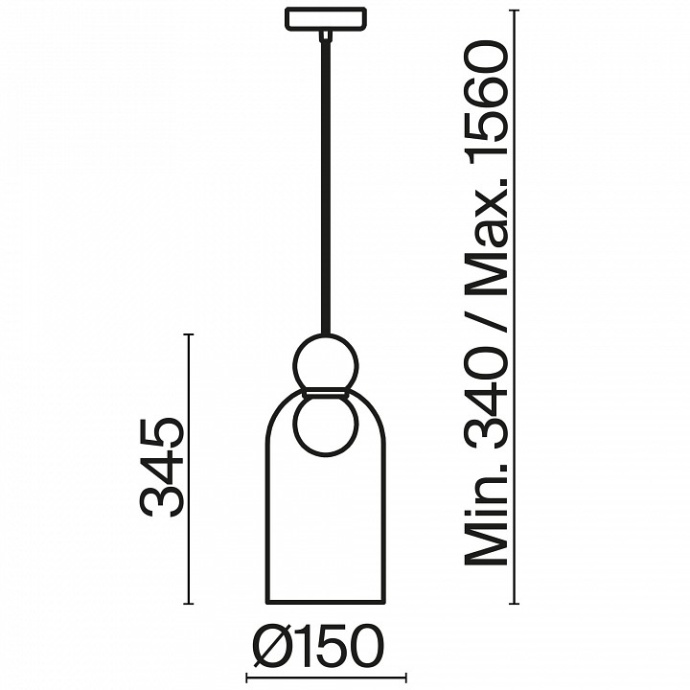 Подвесной светильник Freya Focus FR5220PL-01G - 3