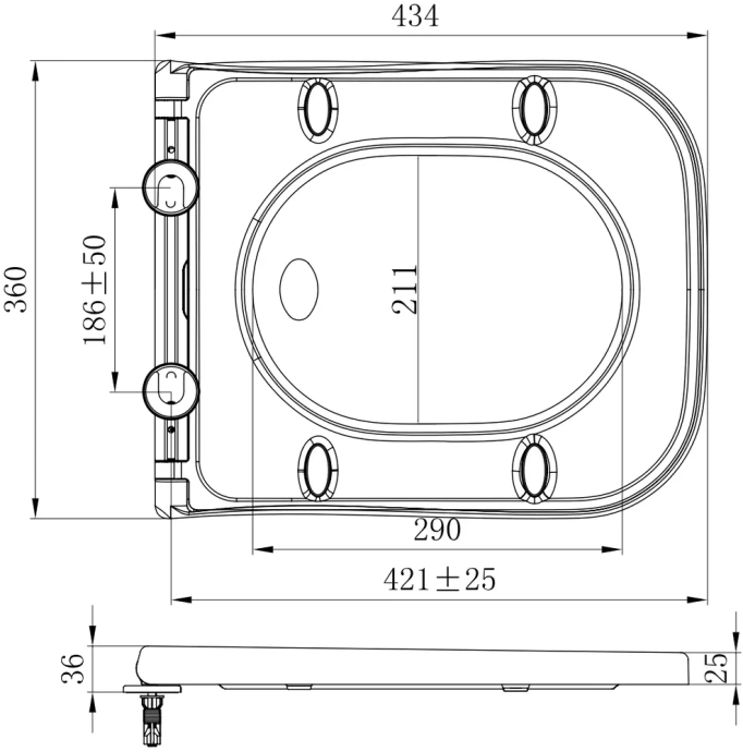 Крышка-сиденье Allen Brau Infinity с микролифтом белый 4.21010.20 - 6