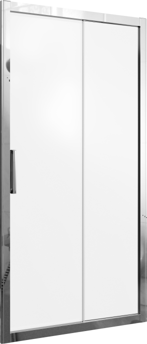 Душевая дверь в нишу STWORKI Стокгольм 90 см профиль хром глянец, стекло матовое 3GW231TTKK000 - 4