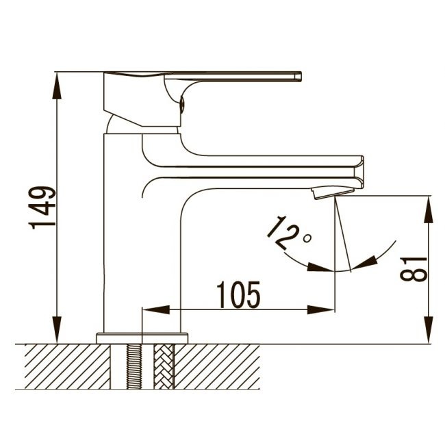 Смеситель для раковины KAISER Oval  56011 - 1