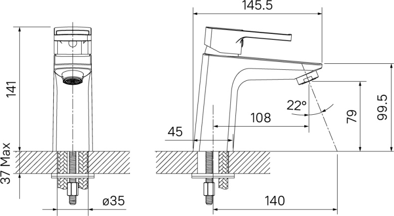 Смеситель Iddis Bild BILSB00i01 для раковины - 3