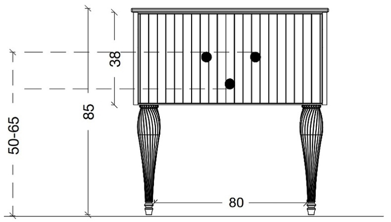 Тумба под раковину Boheme Armadi Art Vallessi Avantgarde 80 белый - хром 843-080-WCR - 6