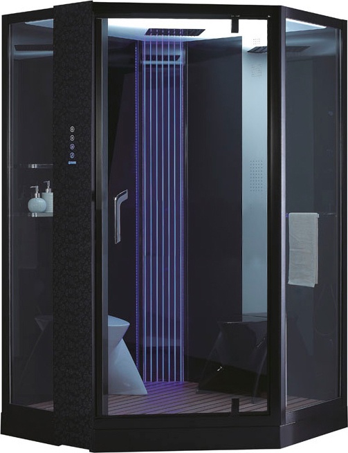 Душевая кабина Orans SR-89106S черная, с баней 89106B0 - 0