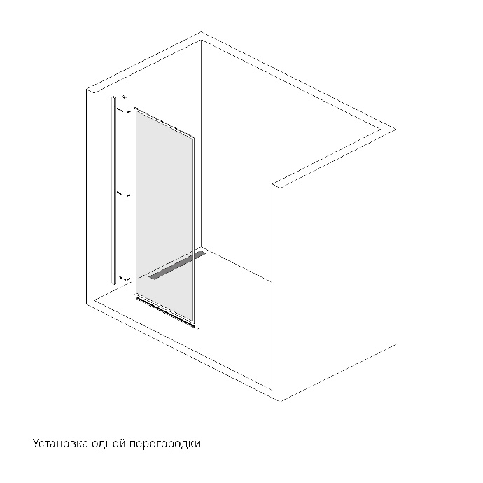 Душевая перегородка Iddis Slide SLI8BS7i23 Walk In 110x195 - 4