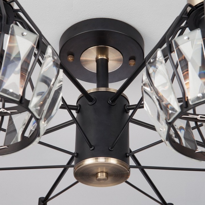 Люстра на штанге Eurosvet Lord 70075/8 черный - 2