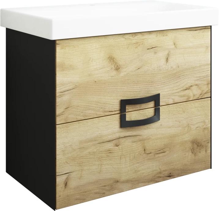 Тумба под раковину Sanflor Выборг 60 дуб золотой  С16294 - 2