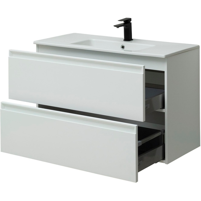 Тумба под раковину Allen Brau Eclipse 100 белый матовый 1.E1003.WM - 4