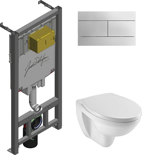 Комплект Jacob Delafon Patio E29025-NF-M13 кнопка хром - 0