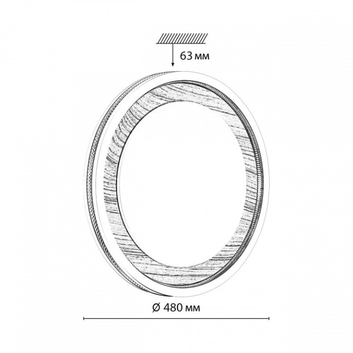 Накладной светильник Sonex Mavi Wood 7681/EL - 7