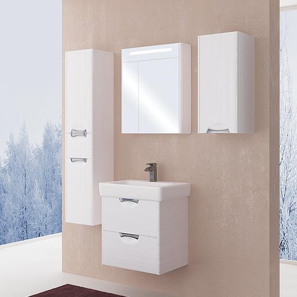 Шкаф подвесной Aquaton Сильва 32 R светлое дерево 1A215703SIW7R - 3