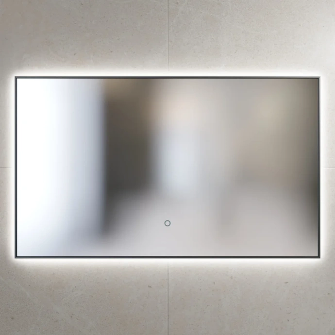 Зеркало Sanvit Панорама 100 с подсветкой черный zpan100bl - 0