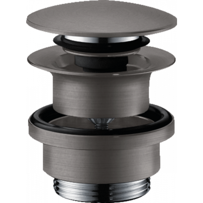 Донный клапан для раковины Hansgrohe шлифованный черный хром 50100340 - 0