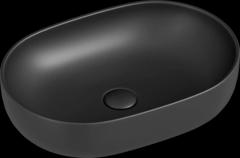 Раковина накладная Ceramica Nova Element 60х41.5 черный-матовый CN6047MDH - 0