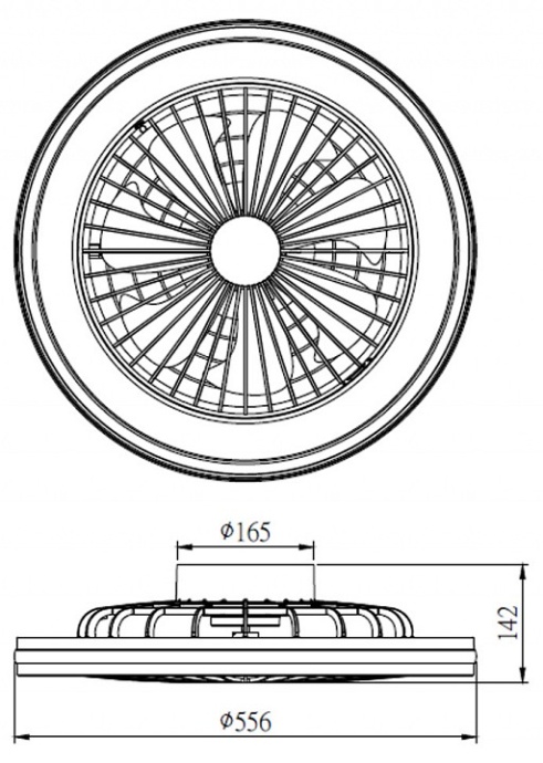 Светильник с вентилятором Mantra (люстры-вентиляторы) Gamer 7862 - 2
