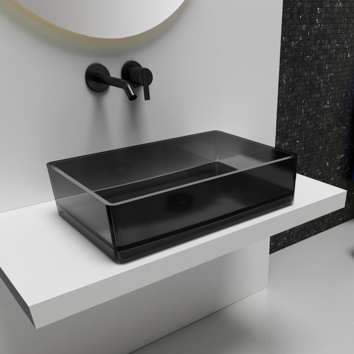 Раковина накладная ABBER Kristall 60 черный  AT2803Onyx - 0