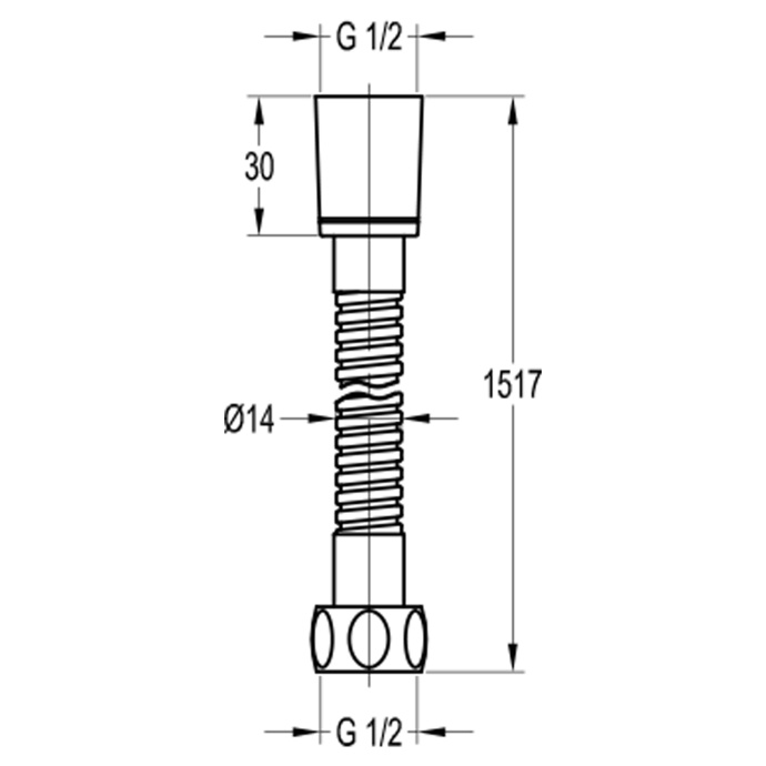 Душевой шланг Swedbe Terracotta Art 150 бронза  2535 - 1