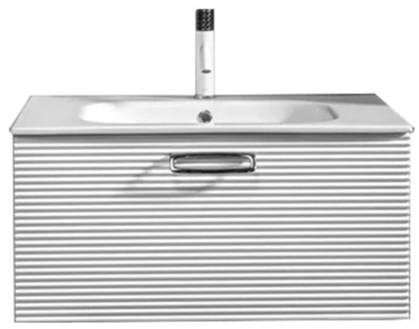 Тумба под раковину Armadi Art Vallessi Avangarde Linea 80 белый - хром 842-080-WCR - 0