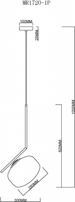Подвесной светильник MyFar Single MR1720-1P - 4