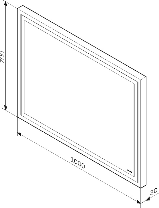 Зеркало AM.PM Gem 100 с подсветкой по периметру M91AMOX1001WG - 6