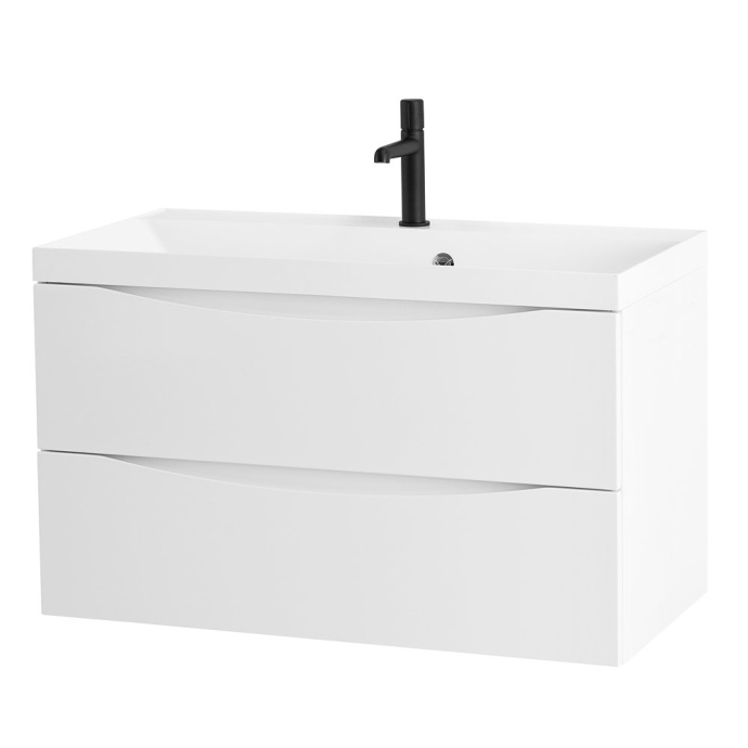 Тумба с раковиной BelBagno Marino 90 белый матовый - 3
