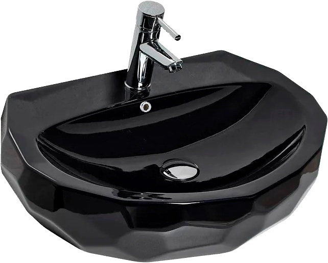 Раковина beWash Bekinger 87601106 60 см черная - 0