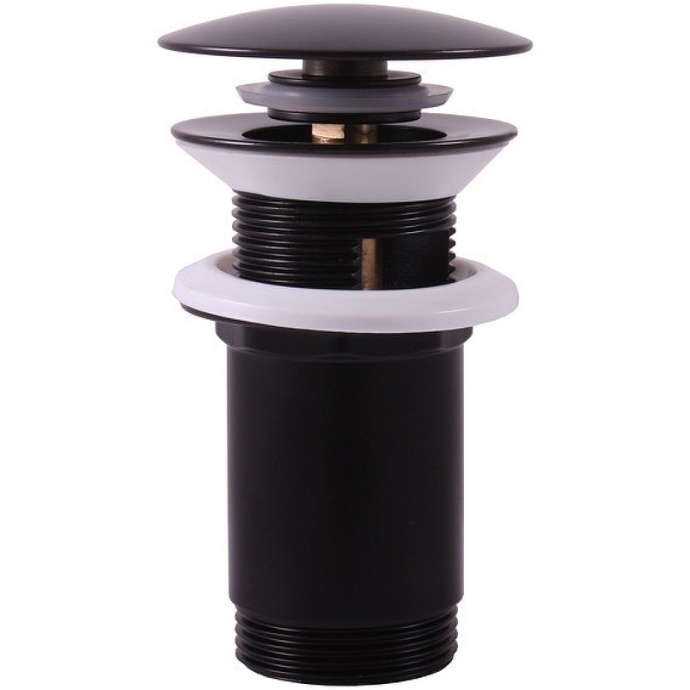 Донный клапан для раковины Rav Slezak черный матовый MD0484CMAT - 0