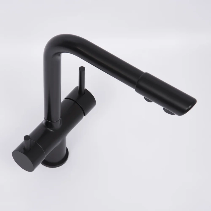 Смеситель для кухни Wasserkraft черный матовый A8367 - 4