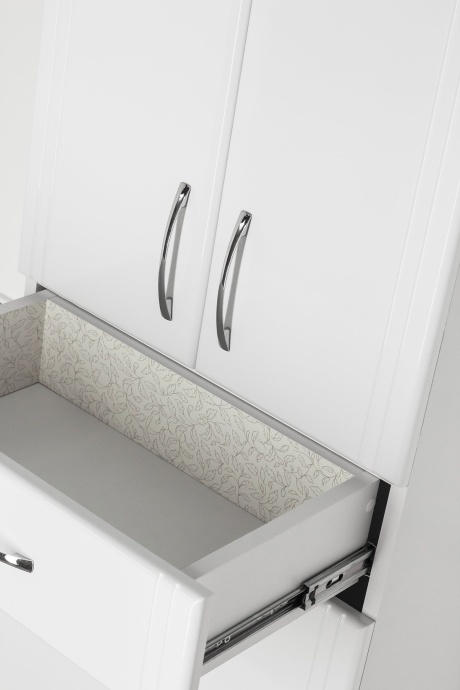 Шкаф-пенал Style Line Эко Стандарт 48 с бельевой корзиной, белый ЛС-00000249 - 3