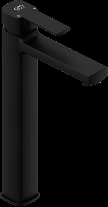 Смеситель для раковины GPD Pedra черный матовый MSL160-S - 0