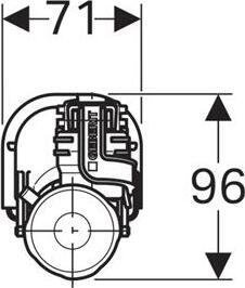 Наливной механизм Geberit Impuls  281.207.00.1 - 2