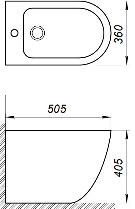 Биде напольное BelBagno Sfera-R BB2141B - 5
