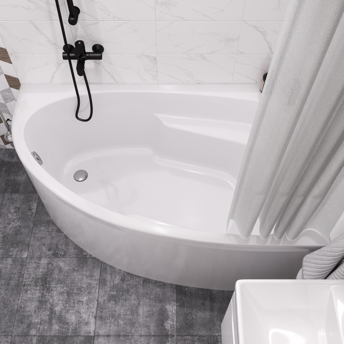 Акриловая ванна DIWO Валдай 150x95 R с каркасом 567953 - 7