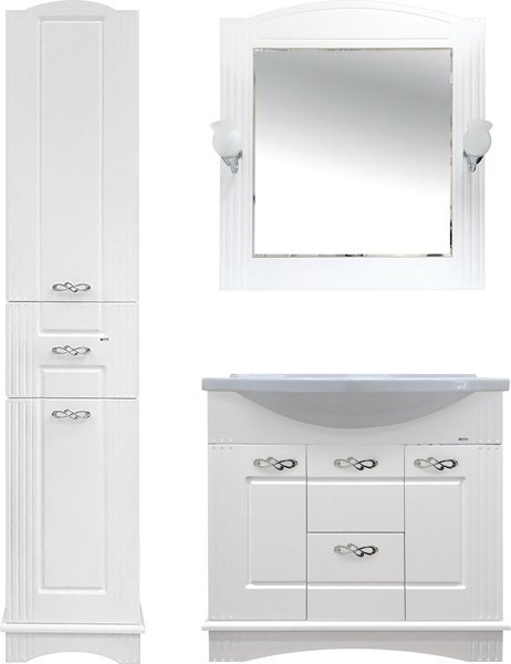 Шкаф-пенал Misty Эльбрус 40 L с бельевой корзиной П-Эль05040-011Л - 1