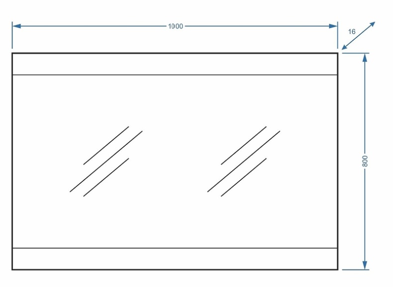 Зеркало Stella Polar Мадлен 100 белый SP-00000478 - 2