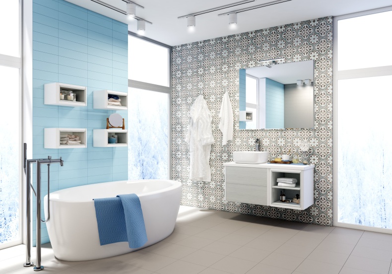 Модуль под раковину Aquaton Брук 60 белый-светлое дерево 1A201301BCDL0 - 2