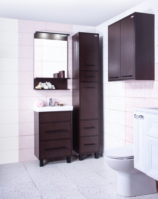 Тумба с раковиной Бриклаер Чили 55 венге С - 1