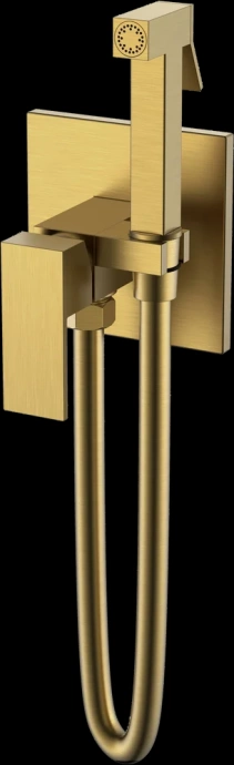 Гигиенический душ Boheme Qubic со смесителем бронза матовый 477-BR - 0