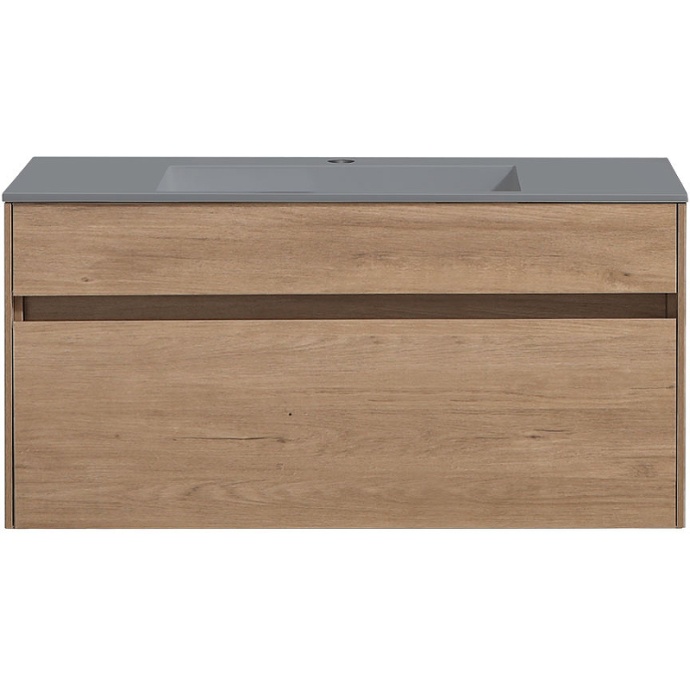 Тумба под раковину Vincea Luka 100 1 ящик светлое дерево VMC-2C100NO - 2