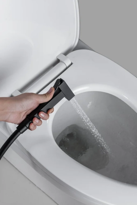 Гигиенический душ Allen Brau Infinity 5.21005-31 С ВНУТРЕННЕЙ ЧАСТЬЮ, чёрный матовый - 10