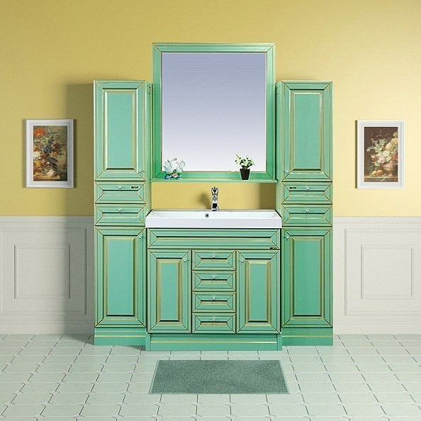 Зеркало Misty Vena 90 салатовое, патина Л-Вен02090-073 - 1